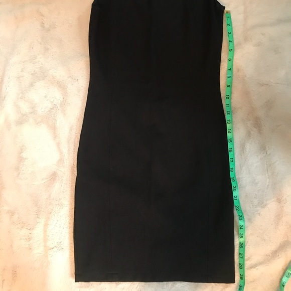 ❤️ SUZY SHIER Fitted Stretch Little Black Sheath Dress S - Picture 6 of 6